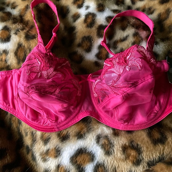 Conturelle Felina Pink Lace Underwire Full Support Bra Size 38B. Brand new! - Picture 1 of 5